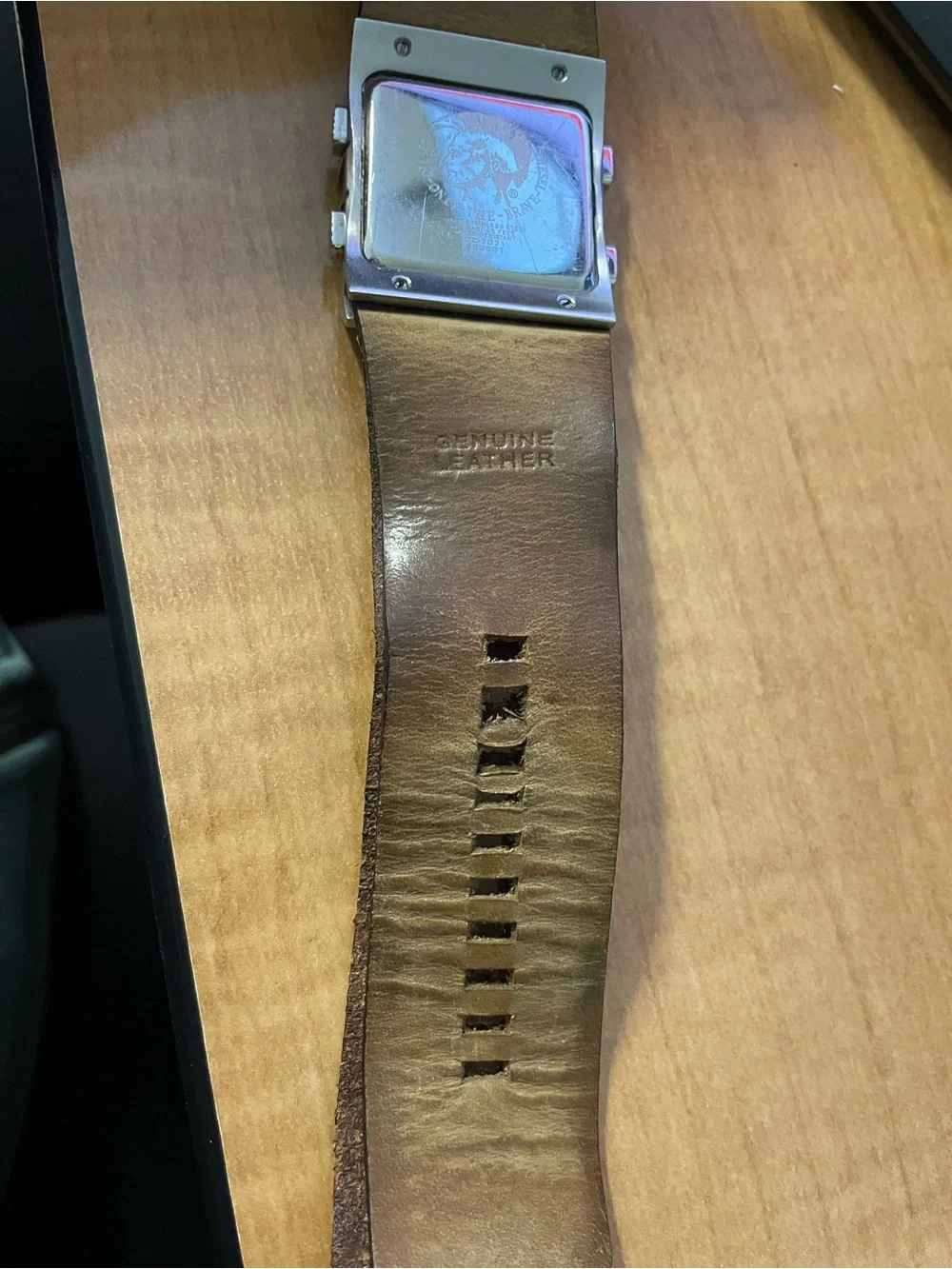 Rare Vintage Y2K Diesel DZ7071 Digital Cuff Watch - Cyberpunk / Retro Futurist